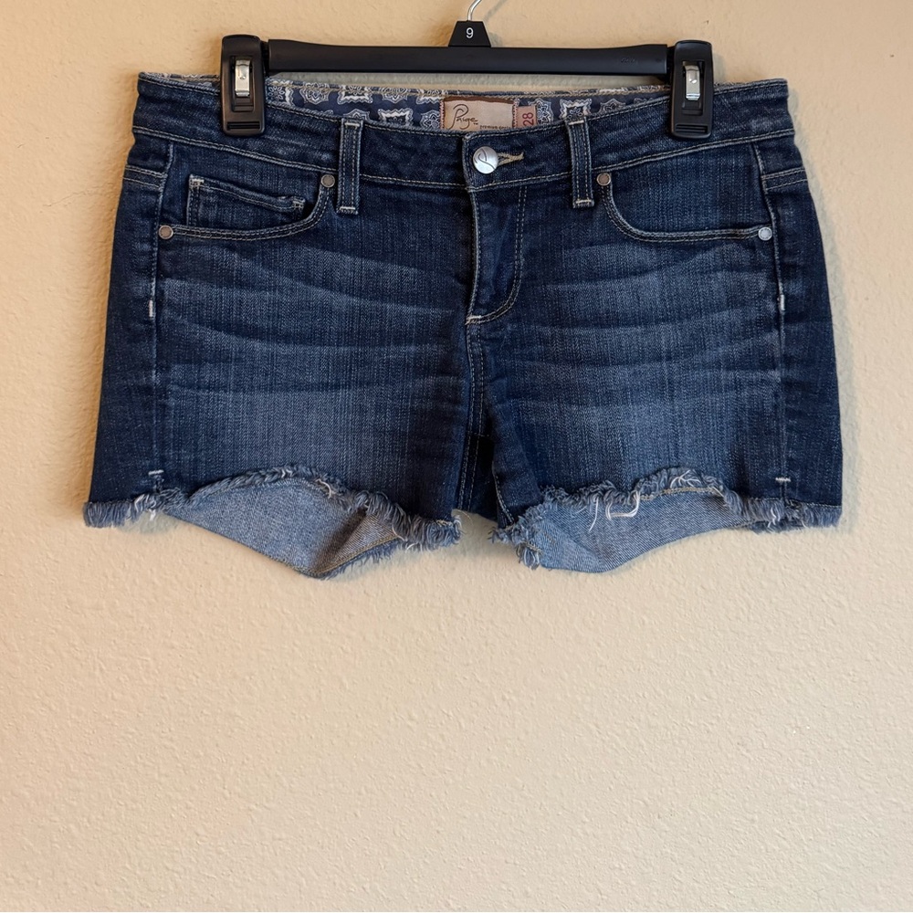 PAIGE Dark Blue silver lake shorts